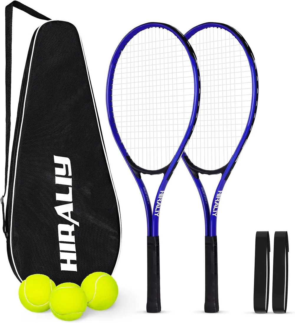 HIRALIY 27 Inch Starter Tennis Rackets, 2 Pack