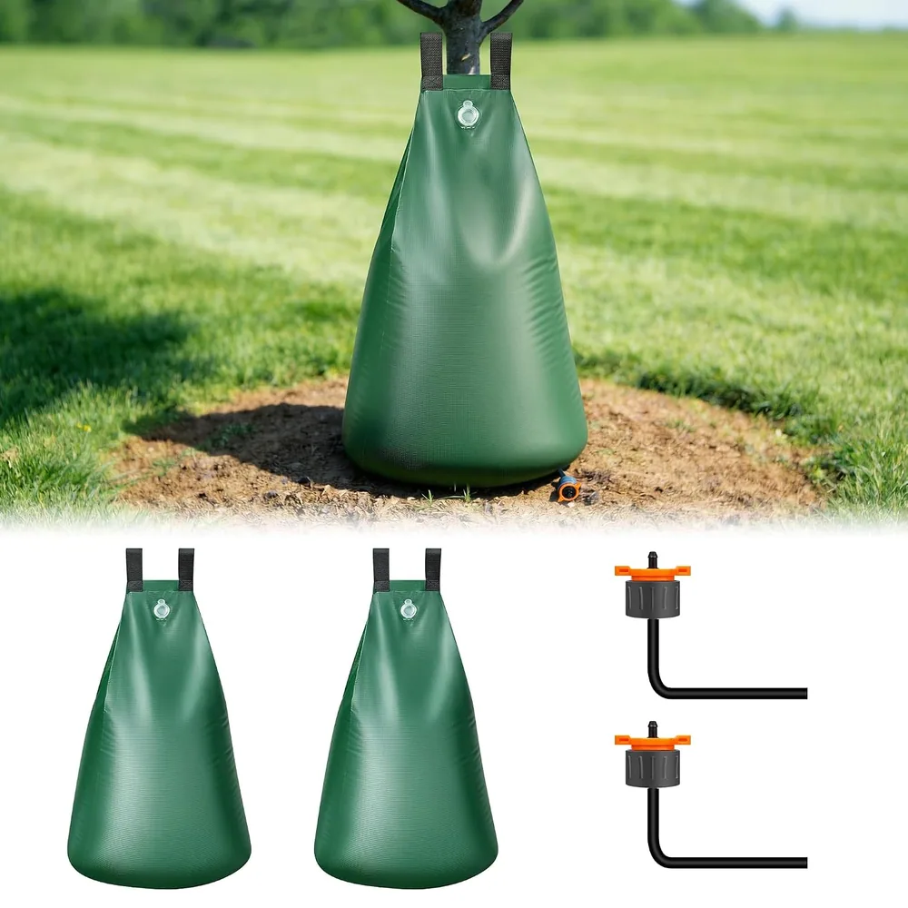 HIRALIY 20 Gallon Slow-Release Tree Watering Bag, 2 Pack